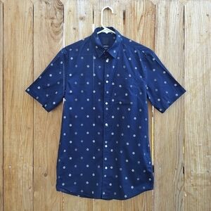 H&M - Dotted Short Sleeve Button Down Shirt